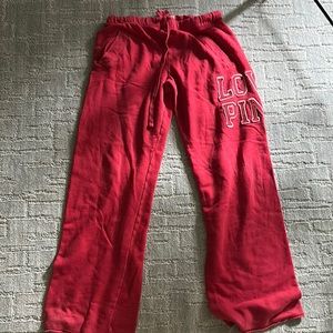 Love pink sweat pants